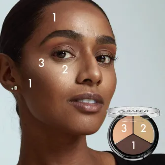 Paleta Iluminare si conturare NYX PM 3 Steps to Sculpt 2 Light, 15 g