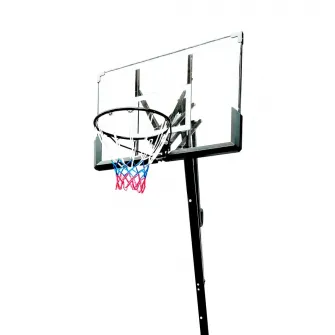 Panou de baschet Action One Mobil Streetball, cu sistem rebound, inaltime reglabila 245-305 cm, panou 120x80 cm