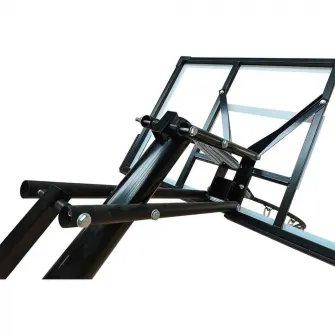 Panou de baschet Action One Mobil Streetball, cu sistem rebound, inaltime reglabila 245-305 cm, panou 120x80 cm
