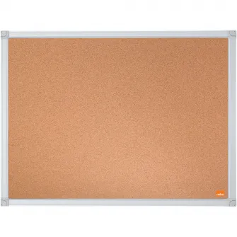 Panou NOBO Essentials, pluta, 60x45 cm, rama aluminiu, natur