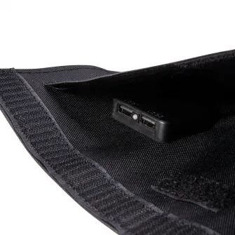 Panou solar Technaxx TX-207, 21W, pliabil, 2 x USB-A, dimensiune 81 x 29 x 3 cm, negru