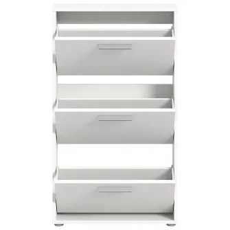 Pantofar Sam, 59x103x17cm, 3 compartimente, culoare alb