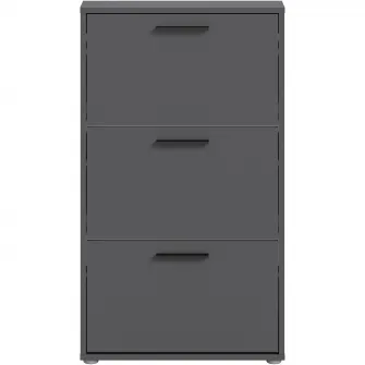 Pantofar Sam, 59x103x17cm, 3 compartimente, culoare antracit