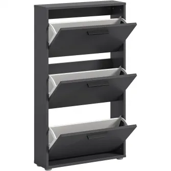 Pantofar Sam, 59x103x17cm, 3 compartimente, culoare antracit
