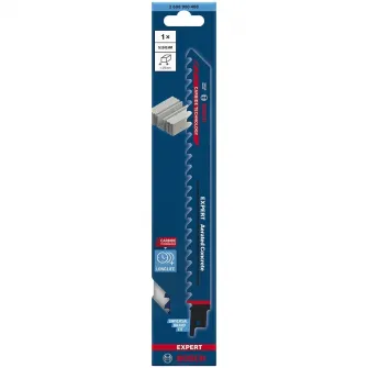 Panza de fierastrau sabie Bosch Expert Aerated Concrete S 1141 HM 2608900408, 8.5 mm spatiere dinti, 225 mm lungime