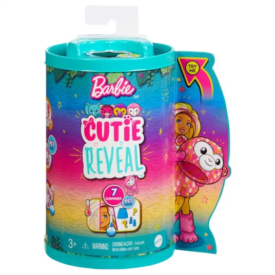 Papusa Barbie Cutie Reveal - Chelsea, Maimutica
