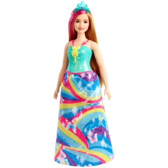 Papusa Barbie Dreamtopia - Printesa cu coronita albastra
