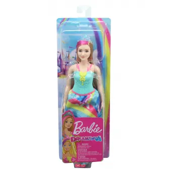 Papusa Barbie Dreamtopia - Printesa cu coronita albastra