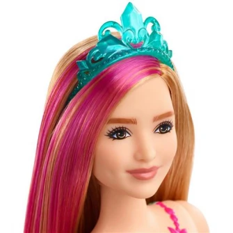 Papusa Barbie Dreamtopia - Printesa cu coronita albastra