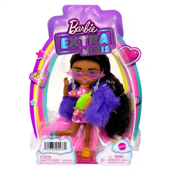 Papusa Barbie Extra Minis, bruneta