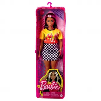 Papusa Barbie Fashionistas - Barbie, bruneta cu suvite blonde