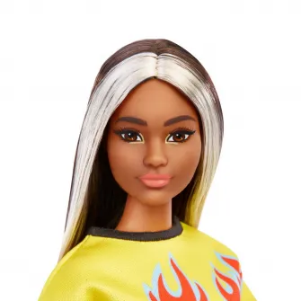 Papusa Barbie Fashionistas - Barbie, bruneta cu suvite blonde