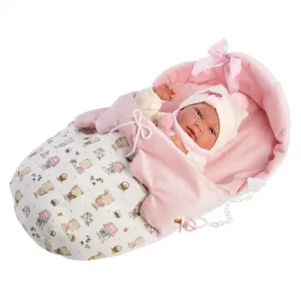 Papusa Llorens - Nica, cu saculet de dormit, 40 cm