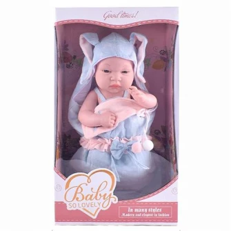 Papusa Mappy - Baby so lovely, cu sac de dormit, bleu