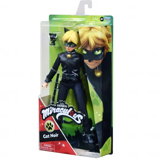 Papusa Miraculous - Cat Noir, 30 cm