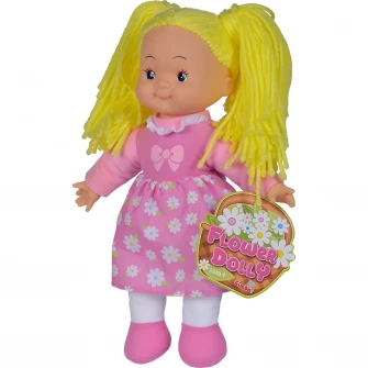 Papusa Simba - Flower Dolly, roz, 38 cm