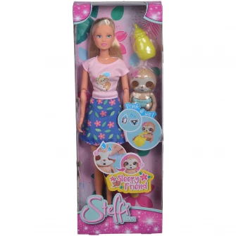 Papusa Steffi Love - Steffi cu prietenul somnoros, 29 cm