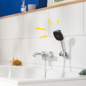 Para de dus Grohe Vitalio Comfort 110, universala, 2 functii, 110 mm, crom, 26925001
