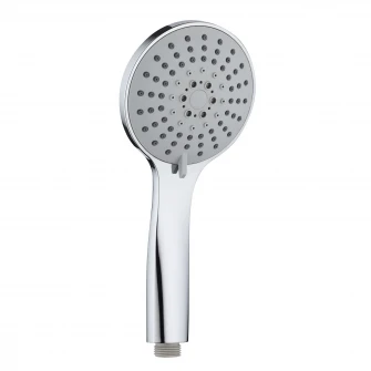 Para de dus Idrobric Rodi, ABS, 1 functie, anti-calcar, 100 mm, garnitura pentru economia de apa (limitator de debit 9 l/min.), conexiune 1/2”, neagra