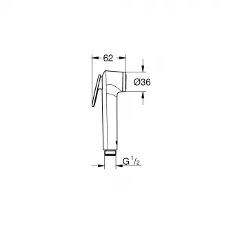 Para dus igiena intima Grohe Tempesta-27512001