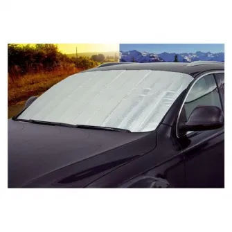 Parasolar auto exterior vara-iarna Petex, folie aluminiu, termoizolant, 180 cm x 85 cm