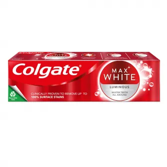 Pasta de dinti Colgate Max White Luminous pentru albire, 75 ml