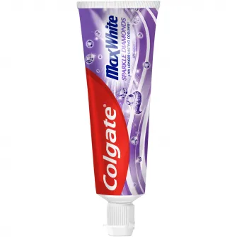 Pasta de dinti Colgate Max White Sparkle Diamonds pentru albire, 75 ml