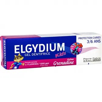 Pasta de dinti Elgydium Kids cu aroma de fructe de padure, 3-6 ani, 50 ml