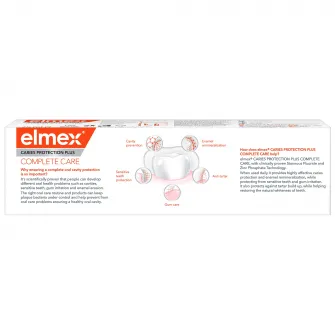 Pasta de dinți elmex Caries Protection Plus Complete Care, pentru protectie anticarie, 75 ml