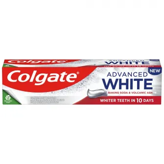 Pasta de dinti pentru albire, Colgate Advanced White Baking Soda  Volcanic Ash, 100 ml