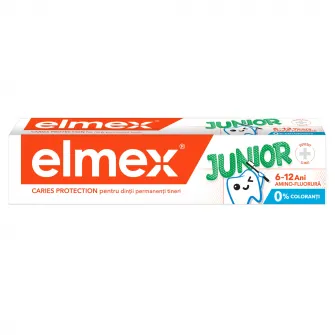 Pasta de dinti pentru copii elmex Junior, varsta 6-12 ani, 75 ml