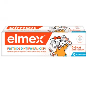 Pasta de dinti pentru copii elmex, varsta 0-6 ani, 50 ml