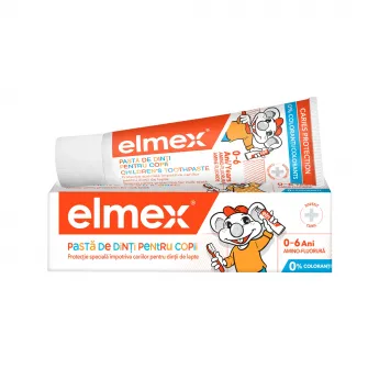 Pasta de dinti pentru copii elmex, varsta 0-6 ani, 50 ml