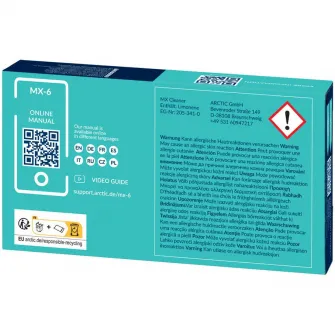 Pasta termoconductoare Arctic Ultimate MX-6, 4g + 6 servetele speciale MX Cleaner