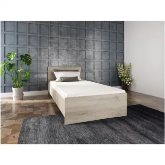 Pat Irim Berlin 90x200 cm, suport saltea, culoare Sonoma