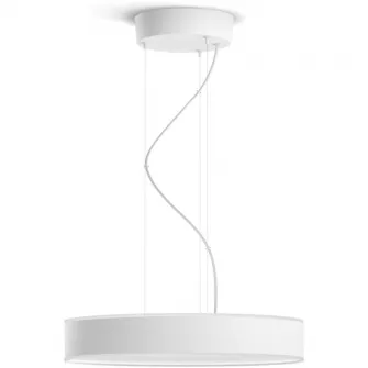Pendul LED inteligent Philips Hue Enrave, Bluetooth, 33.5W, 4300 lm, lumina ambianta alba (2200-6500K), 42.5cm, Alb, Intrerupator cu variator inclus