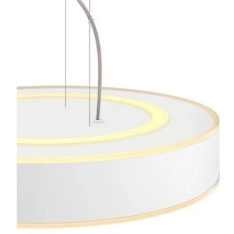 Pendul LED inteligent Philips Hue Enrave, Bluetooth, 33.5W, 4300 lm, lumina ambianta alba (2200-6500K), 42.5cm, Alb, Intrerupator cu variator inclus