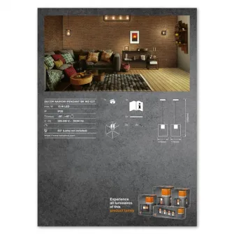 Подвеска Ledvance Decor Nairobi, E27, макс. 15 Вт, IP20, 135 см, сталь/дерево, черный