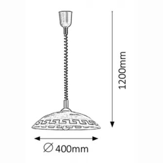 Pendul Rabalux Etrusco, 40cm, E27