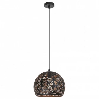 Pendul Rabalux Manorca, E27, 40W, metal, Negru/Auriu