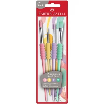Мягкие пастельные кисти Faber-Castell, 4 шт. / набор