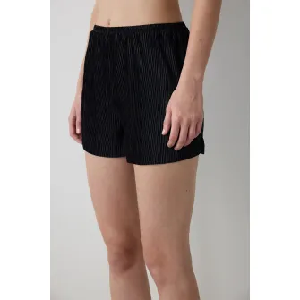 Penti, Pijama cu bretele ajustabile, Negru, S