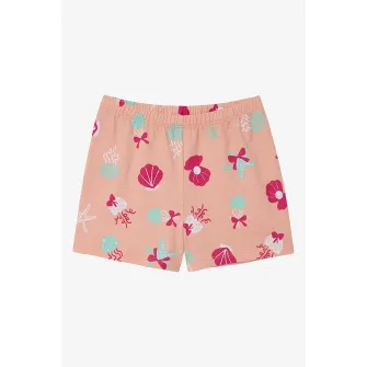 PENTI, Pijama din bumbac cu imprimeu, Fucsia, Roz somon, Verde menta, 152-160 CM