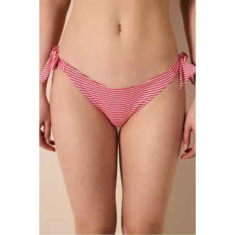 Penti, Slip brazilian in dungi, Rosu, Alb, 40