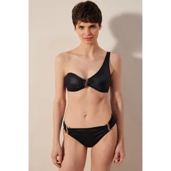 Penti, Sutien de baie cu decolteu pe un umar, Negru, 40