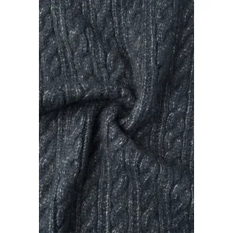 Pepe Jeans London, Fular cu design torsade, Albastru ultramarin, Alb murdar