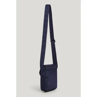 Pepe Jeans London, Geanta crossbody din piele ecologica cu bareta ajustabila, Bleumarin