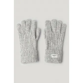 Pepe Jeans London, Manusi tricotate, Gri melange