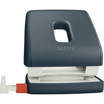 Perforator plastic Leitz Cosy 5004, 30 coli, gri antracit