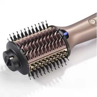 Perie cu aer cald BaByliss Air Power Volume AS95E 1000W, 3 trepte de temperatura, 2 trepte de viteza, roz